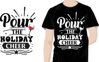 Pour the Holiday Cheer vector