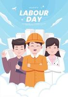 Labour day concept illustration vector