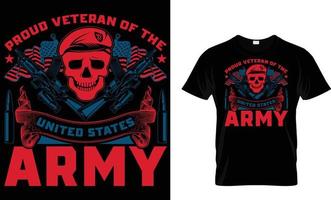 Veteran T-Shirt design vector