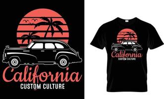 Car, classic, vector T-Shirt design