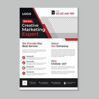 Corporate business flyer layout, Flyer cover design, Annual report, Corporate presentation, Digital marketing layout, Digital marketing flyer, Business brochure template design with mockup vector