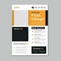 Corporate business flyer layout, Flyer cover design, Annual report, Corporate presentation, Digital marketing layout, Digital marketing flyer, Business brochure template design with mockup vector