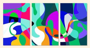 Vector Illustration colorful liquid and fluid abstract for banner template