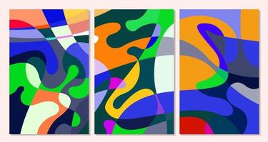 Vector Illustration colorful liquid and fluid abstract for banner template