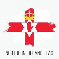 Grunge Northern Ireland Vector Flag