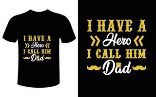 father's day t-shirt design vector