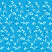 Seamless floral pattern. Cute retro textures. Flowers and dots for fabric, paper, packaging design. vector
