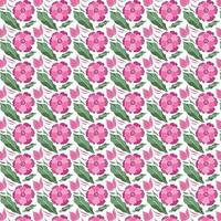 Seamless floral pattern. Cute retro textures. Flowers and dots for fabric, paper, packaging design. vector