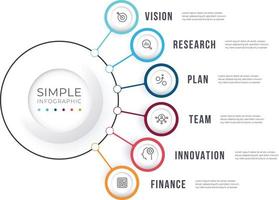 Business data visualization. Process chart. Abstract elements of graph, Parts or Processes. Business presentation. vector