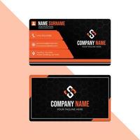 Modern Business Card A Creative and Clean Business Card Template. vector