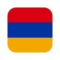 Armenia flag simple illustration for independence day or election vector