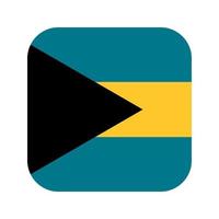 Bahamas flag simple illustration for independence day or election vector
