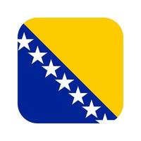 Bosnia and Herzegovina flag simple illustration for independence day or election vector