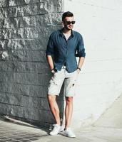 Stylish fashion man posing photo