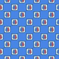 AI CPU Chip vector Artificial Intelligence Processor colored seamless pattern