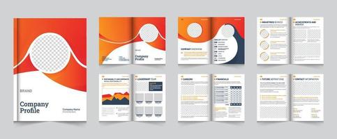 Editable Creative and Modern multipage business brochure Layout template design vector