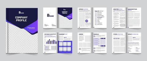 Editable Creative and Modern multipage business brochure Layout template design vector