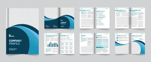 Editable Creative and Modern multipage business brochure Layout template design vector