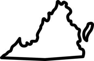 line icon for virginia vector