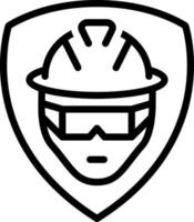 line icon for safety vector