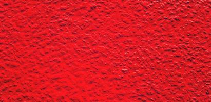 Rough or grunge red painted concrete or cement wall for background. Retro wallpaper, Colorful, Painting and Texture of surface concept. photo