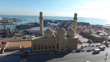 grandioso mezquita por el mar - azerbaiyán, bakú video