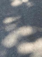 Leaves shadow background on concrete wall texture, leaves tree branches shade with sunlight photo