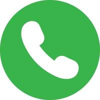 green accept call icon . answer call icon vector