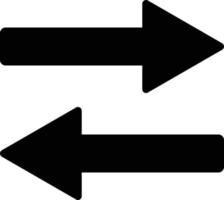 transfer icon vector . exchange icon . left and right arrows isolated on white background