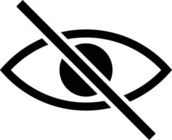 Visibility off icon vector . View off icon. Unseen icon . Hide icon