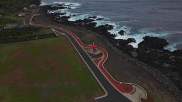 Drone view of San Roque in Pico Island, the Azores 3 video