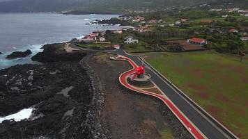 drone vue de san roque dans pico île, le Açores 4 video