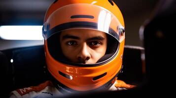 An F1 Driver Awaits the Race. photo