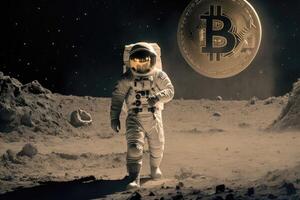 Bitcoin is going to the moon. photo