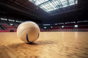 Volleyball ball arena. Generate Ai photo