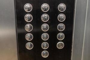 Elevator button panel photo