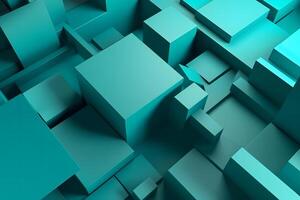 Turquoise abstract background. Neural network photo