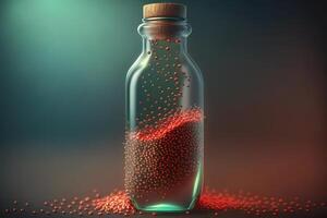 love elixir bottle. Neural network photo