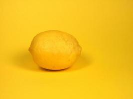 lemon over yellow photo