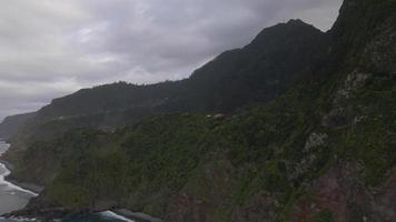 Miradouro de Sao Cristovao in Madeira, Portugal by Drone video