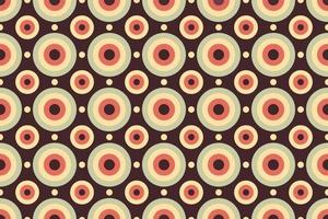 Seamless pattern circle vintage color background vector