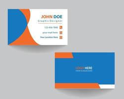 business card design. creative modern business card template. vector