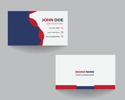 corporate business card design. red creative business card design. modern business card design. vector