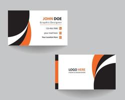 business card design. creative modern business card template. vector