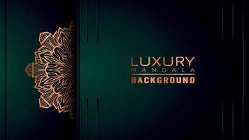 Luxury ornamental mandala background, arabesque style vector