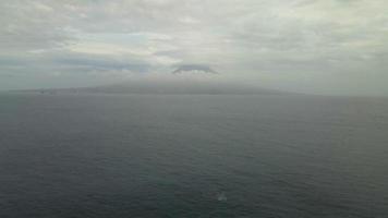 View of Mt. Pico from Horta, Faial in the Azores 2 video