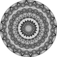 Floral Art Mandala. Ethnic Design  Ornament. Arabesque Medallion vector