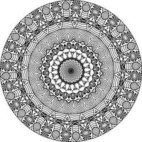 Abstract Mandala Background . Unusual Flower Shape. Oriental ., Anti-Stress Therapy Patterns. Weave Design Elements vector