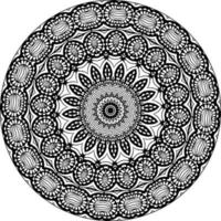 patrón de flores de estilo mandala brillante étnico. patrones de terapia antiestrés vector