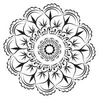 diseño de arte mandala en círculo. vector